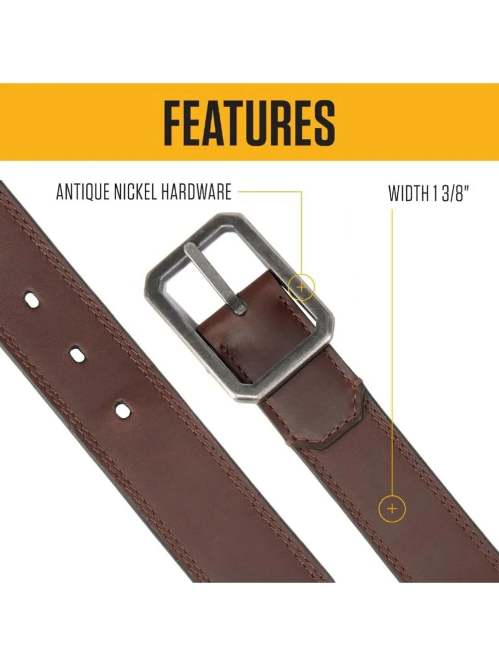 Stylish Leather Reversible Belt with Center Bar Buckle for Men - Versatile